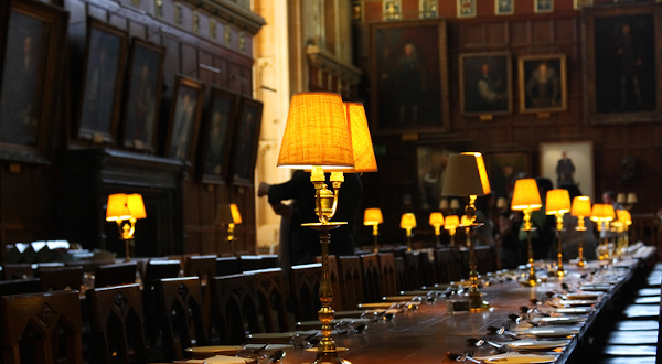 Christ Church College salle a manger Harry Potter