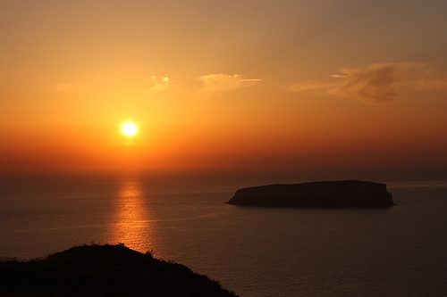 Coucher de soleil grec