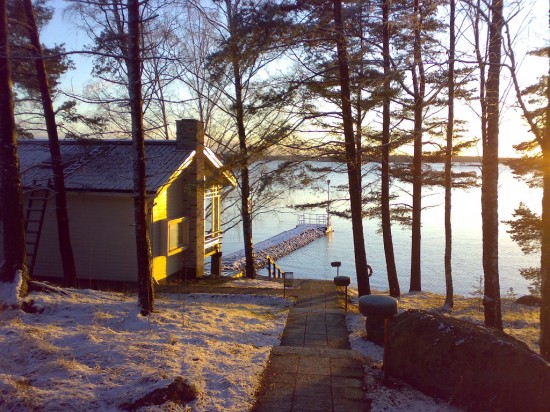 Un sauna finlandais