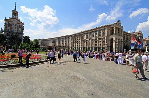 La place Maidan de Kiev La place Maidan de Kiev