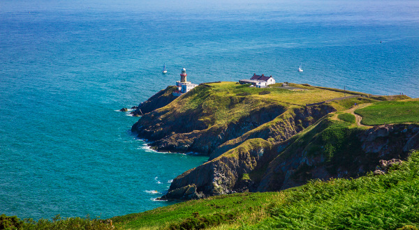 Howth Head with Baily Lighthouse, Dublin, Ireland