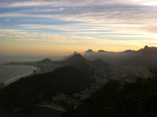 La vue depuis le Pain de Sucre à Rio