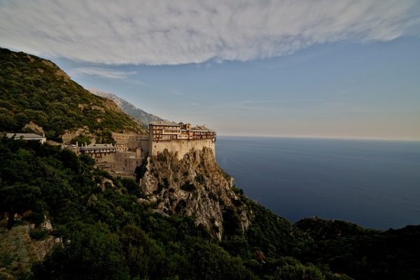 Monastère Simonopetra à Athos, en Grèce