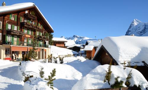 La station de Mürren en Suisse