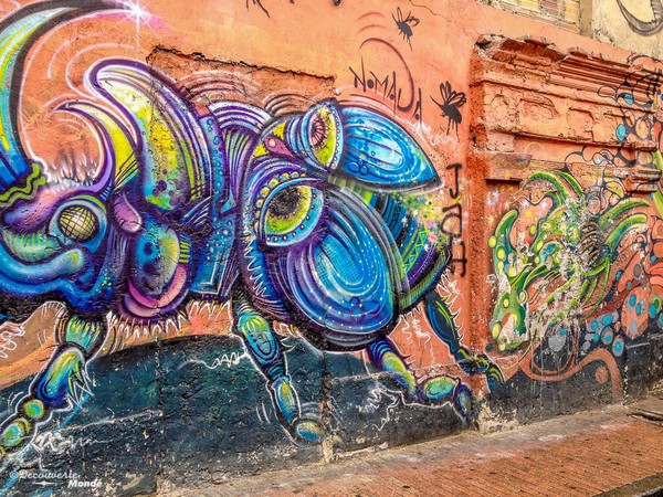 Street art dans les rues de Bogota.
