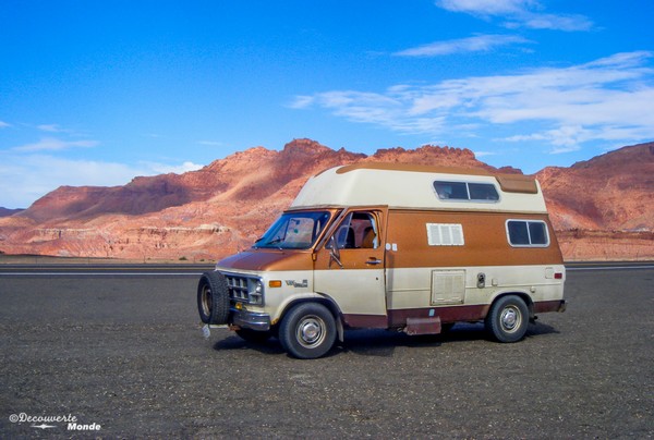 Ma van qui m’a permis de faire mon road trip de 5 mois à travers le Canada et les USA.