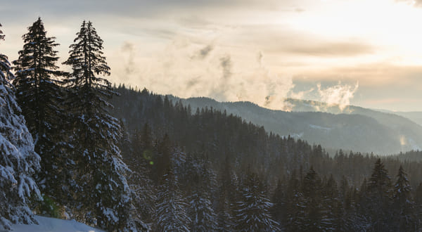 jura pendant l'hiver