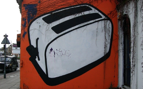 street art de grille-pain