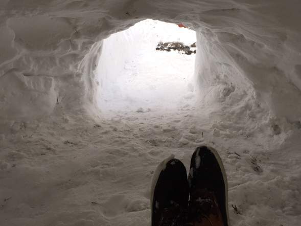 L'intérieur de l'igloo