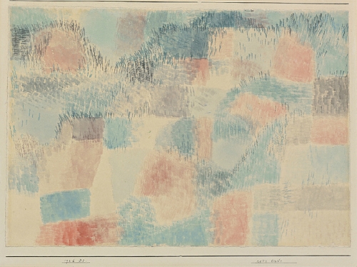 tableau "rote erde" de paul klee
