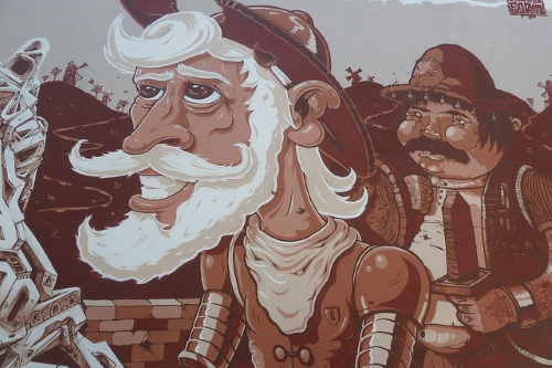 Une fresque de la rue Miguel Bombarda