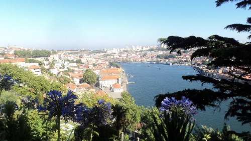 Vue de Porto depuis les jardins