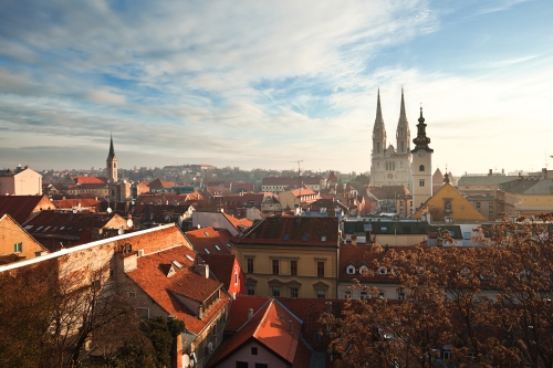 Zagreb vue du ciel