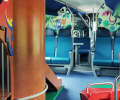 wagon enfants train 120x100