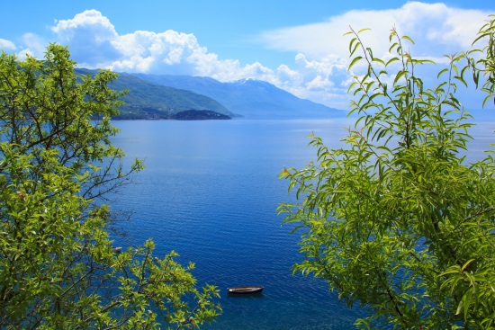 Le lac d'Ohrid Macédoine