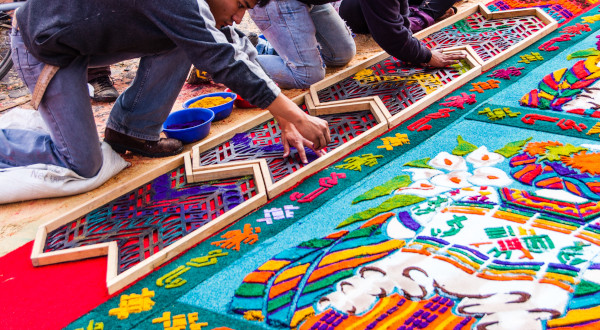 Guatemala Pâques Tapis
