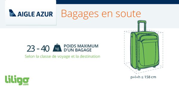 Bagages Aigle Azur : prix, poids, dimensions... - du Voyageur