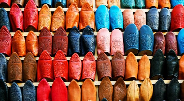 babouches, Marrakech