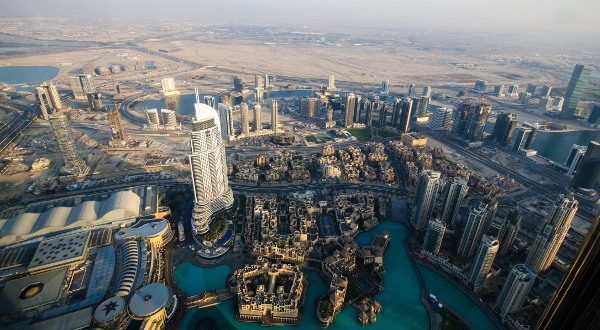 Downtown Dubai from above