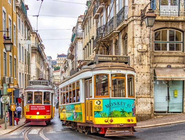 Le tramway 28 à Lisbonne