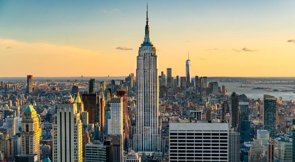 Empire State Building au couché de soleil