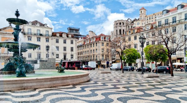 Quartier de Baixa, Lisbonne, Portugal, Shutterstock