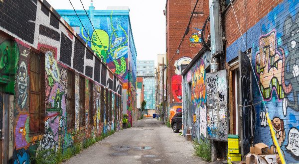 Street Art Graffiti Alley, Toronto