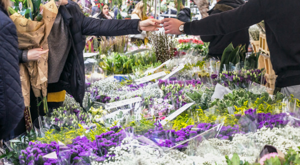 marché aux fleurs Columbia Road market  londres