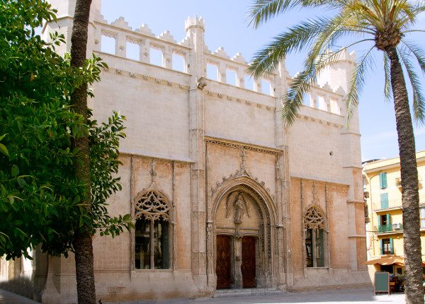La Lonja monument in Palma de Mallorca from Majorca island in Balearic Spain