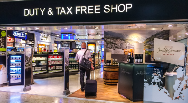 magasin duty free aeroport