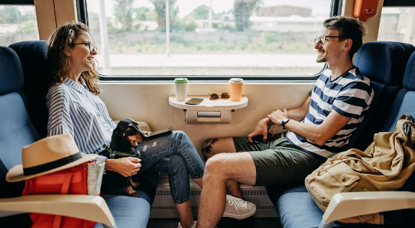 Voyage train animal compagnie iStock