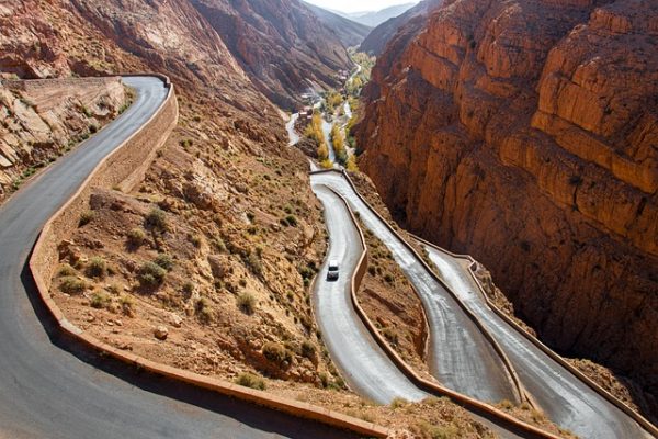 Vallée des gorges du Dadès au Maroc
