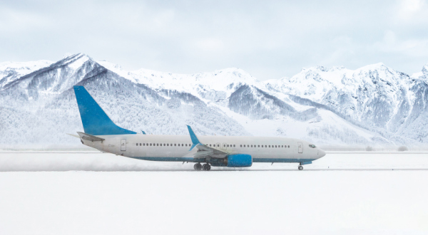 Ice Runway aeroport avion Antarctique