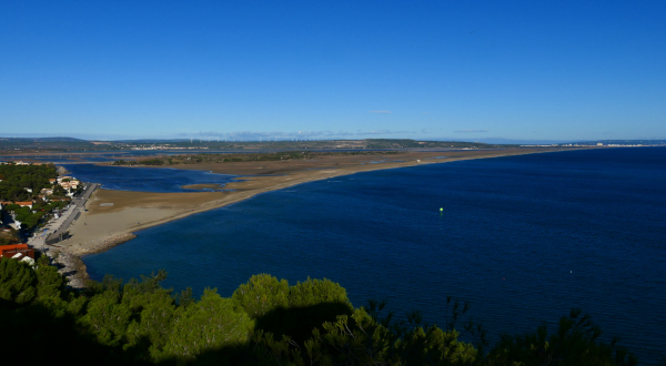 La plage de Leucate en France