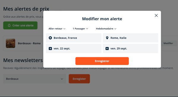 Alerte prix liligo