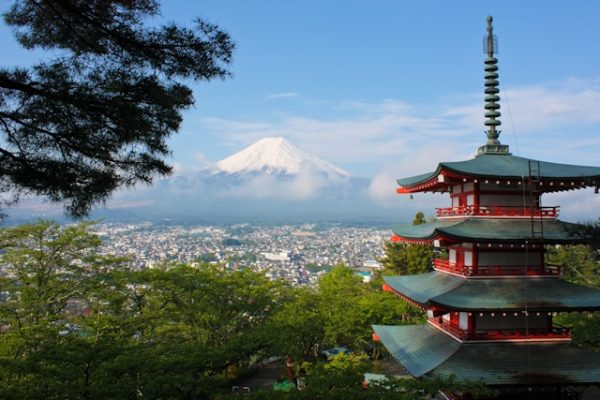 Vue sur le Mont Fuji au Japon