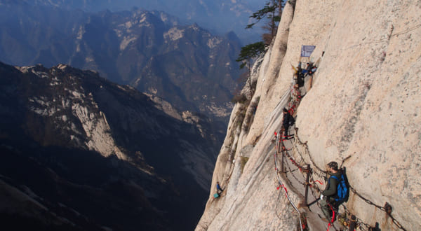 Via ferrata chemin de la mort du Hua Shan, Chine
